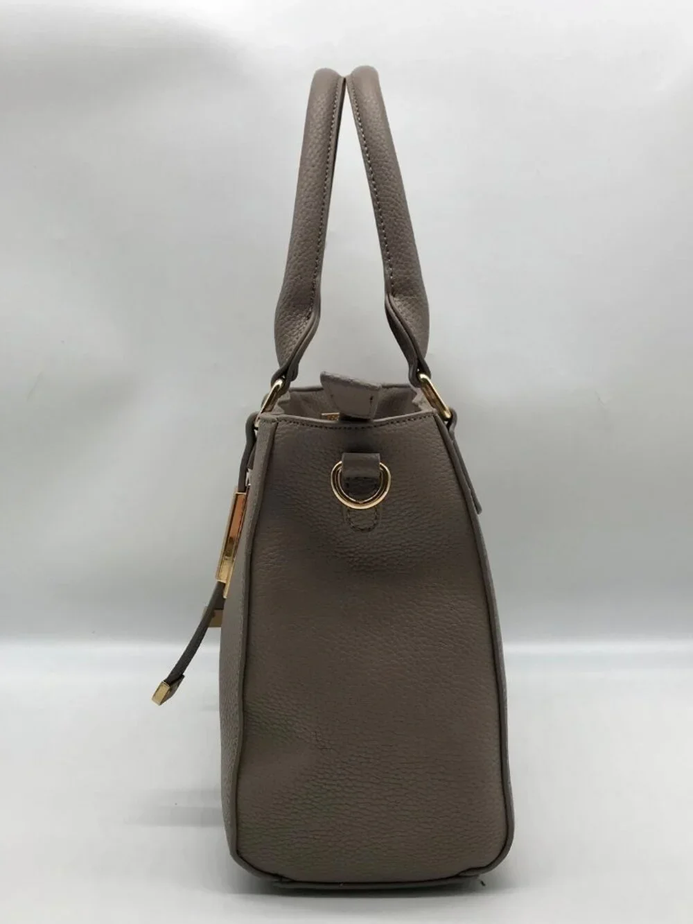 Miztique Gray Pebbled Satchel Bag
